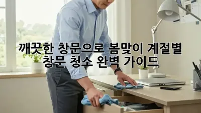 깨끗한 창문으로 봄맞이! 계절별 창문 청소 완벽 가이드